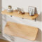 Klapp Wandtisch Kleiner Schreibtisch,Wandklapptisch Aus Massivholz, Platzsparender Esstisch Aus HolzfüR Schreibtisch,Esszimmer & Arbeitszimmer,Natural,40×20cm(16×8in)