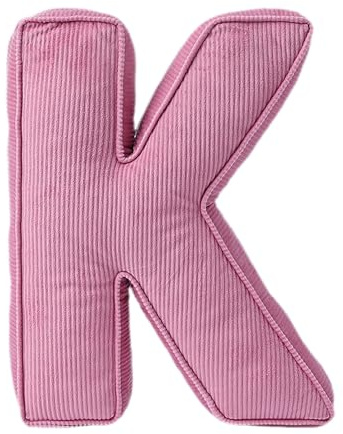 Generisch Dekoratives Kissen In Buchstabenform, Rosa Kissen, Buchstaben Kissen, Decorative Pillows, 34 X 39cm Weiches PlüSchkissen FüR Wohnzimmer, Schlafzimmer (K)