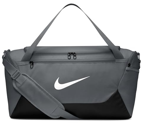 Nike Unisex Brsla S Duff - X Sporttasche, Smoke Grey/Black/White, One Size