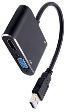 USB-auf-HD-Adapter für Monitor, HD-zu-USB-Konverter, 1920 x 1080-Anschluss, Plug-and-Play-Signalübertragung für TV, Desktop, Laptop
