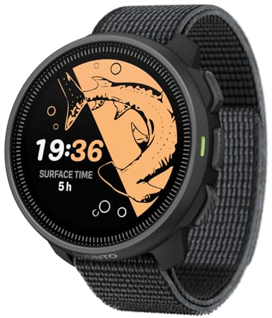 SUUNTO Nautic S Tauchcomputer, AMOLED-Touchscreen, wasserdicht bis 80 m | 60 Stunden Tauchzeit, integriertes GPS, Offline-Karten, drahtlose Gasanalyse, SUUNTO App