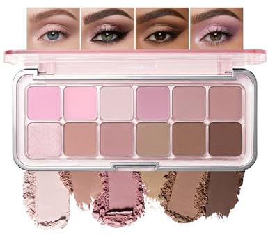 Jutqut Rosa Lidschatten Palette, Pfirsich Finish Eyeshadow Palette,#07