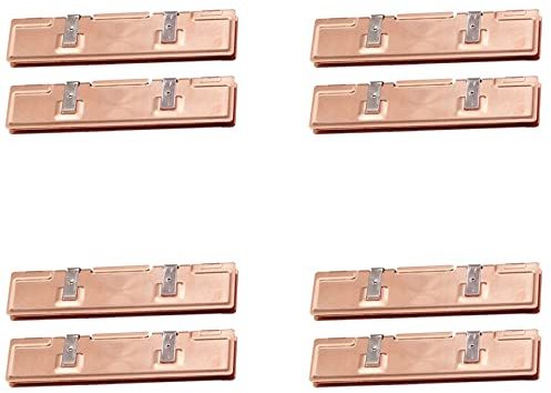 Uikdjgu 8 Stücke Reines Kupfer RAM Kühlkörper Kühler für Ram Speicher Kühler Kühlung Kühlkörper Desktop Speicher Kühler DDR2