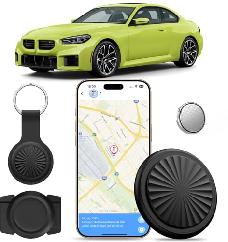 GPS-Tracker für Fahrzeuge, Magnetischer GPS-Tracker Auto Ohne ABO für iOS＆Android, IP67 Wasserdicht, 7 Tage Routenhistorie, Austauschbare Batterie, Globale Versteckter Tracker für Auto & Motorrad