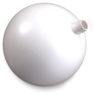 efco Gartenkugel mit Stutzen 15cm aus Kunststoff. Weiss