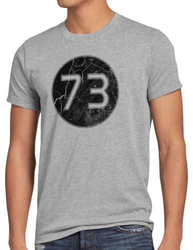 style3 Sheldon Lieblingszahl 73 Herren T-Shirt