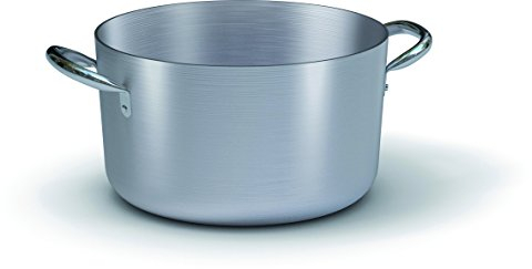 Ballarini Professionale 7018.32 Casseruola Media con 2 Manici, Alluminio, Grigio, 32 cm