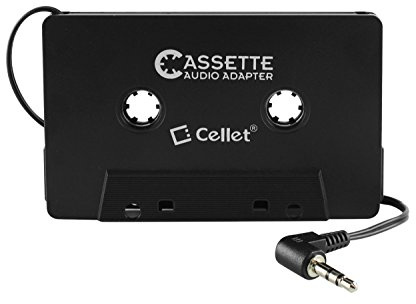 Cellet Cassette Audio Adapter for iPhone/iPod/Android Phones / MP3 Players and CD Players - Retail Packaging