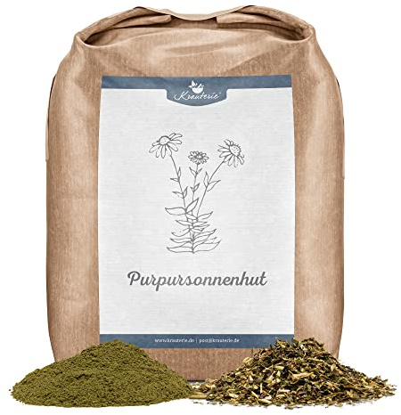 Krauterie Purpursonnenhutkraut für Pferde, geschnitten (1000 g) | Artgerechtes Einzelfuttermittel für Pferde in Spitzenqualität - frei von Zusatzstoffen, zuckerfrei, getreidefrei, melassefrei