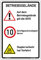 Schilderio Hinweisschild Betriebsgelände Schrittgeschwindigkeit Schild 600x400mm stabile Aluminiumverbundplatte 3mm stark