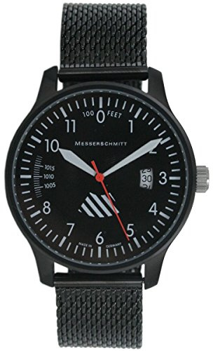 Messerschmitt Aristo Herren Uhr Fliegeruhr ME-42ALTI-M Milanaiseband