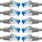 BIGtec Cavo Ethernet 10 pezzi - 0,5m CAT 7 Cavo LAN RJ45 internet gigabit CAT7 cavo di rete grigio cable Alta Velocità cavo patch 50 centimetro