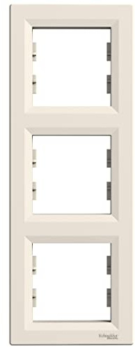Schneider Asfora Triple Vertikal Creme Rahmen EPH5810323