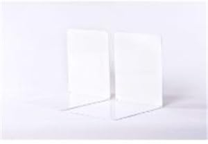 MAUL Buchstütze, Metall, breit, 140 x 120 x 140 mm, 0,8 mm, weiß (2 Stück), Sie erhalten 1 Packung á 2 Stück