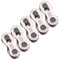 5 Pairs Bicycle Missing Chain Link, Reusable Silver Steel Bike Chain Link, Master Link Magnetic Link Chain Quick Release heavy duty for 8/9/10 speed (10 speed)