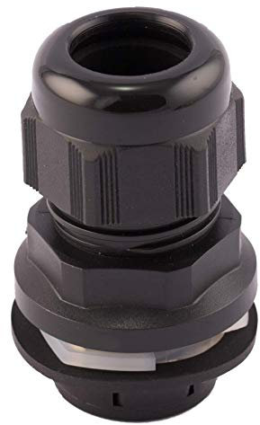 SWA Pack of 5 Black Smartfit Glands, suitable for cable diameter 11-17mm 25mm hole.