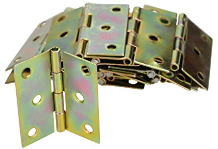 KOTARBAU® Möbelscharniere 45 x 40 mm 50 St. Gerollte Scharniere Alle Größen Tischband Türband Möbelband Verzinkt Türscharniere Scharnier Kistenband Schrankscharniere