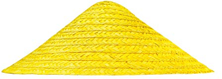 Widmann 29562 - Vietkong Strohhut, Gelb, Asien, Chinese, Sonnenschutz, Hut, Kopfschmuck, Accessoire, Mottoparty, Karneval