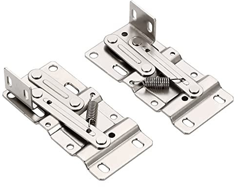 Furniware 1 paire de charnières de plateau basculantes standard pour tiroir avant évier en acier