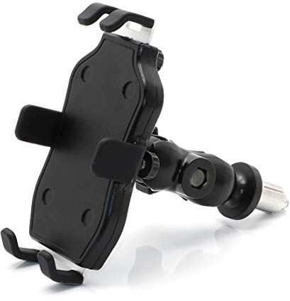 evomosa Motorbike Phone Holder Aluminum alloy Motrcycle fork stem Hole 5.5''-7'' Smartphone Mount