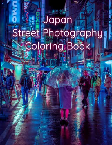 Japan Street Photography Coloring Book