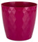 Home Garden Ornaments Plant Pots Indoor, Indoor Plant Pot - Decorative Plastic Flower Pots with Glossy Crystal Surface (Diameter: 12cm, Colour: Pink)