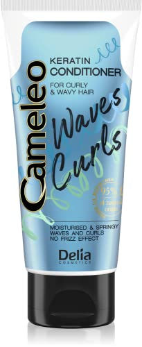 Cameleo – Wellen & Locken - Conditioner - Keratin Haarpflegelinie für Lockiges und Welliges Haar - Keratin - Glatte und Federnde Locken und Wellen - Befeuchtet, Regeneriert - Glättet - 200ml