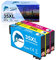 GoToners 3-Farbig XL Druckerpatronen Kompatibel für Epson 35 35XL Farbe passend für WF-4720 WF-4725 WF-4730 WF-4740 Ohne Schwarz (1 Cyan, 1 Magenta, 1 Gelb)