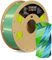 OVERTURE Dual Color Silk PLA Filament 1.75mm, 1kg 3D Drucker Filament Seide PLA, Maßgenauigkeit +/- 0.03 mm(Seide Blau-Gelb)
