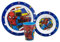 Microwave Safe 3pcs Cartoon Character Dinner Tableware Set Plate, Bowl & Cup, BPA Free re-usable Plastic (Spiderman)