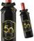 Giftota 2 etichette per bottiglie di compleanno e fiocchi, autoadesive, per spumanti e vino spumante, per 50 compleanni, regalo di compleanno per uomini e donne
