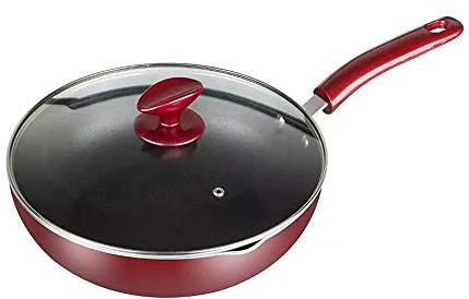 OQHAIR Hard Anodized Nonstick Dishwasher Safe Free Chefs Pan/Wok Cookware
