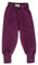 Lilano, Baby Hose Wollfrottee Plüsch, 100% Bio Wolle (kbT) (Beere, 74)