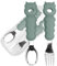 farout Baby Besteckset Kindergabel & Babylöffel Edelstahl mit Silikon Griff, BPA frei Esslernbesteck ab 1 Jahr, Kinderbesteck, Lernbesteck - Ideal als BLW Besteck Set