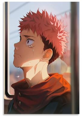 Japanisches Anime Jujutsu Kaisen Poster Itadori Yuji (4) Leinwand Poster Wandkunst Bild Drucke Hängende Foto Dekor Home Poster Kunstwerke 50 x 75 cm