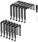 COSINE 1 Set mit Kleiderbügeln, Universal-Kleiderbügel, aus Metall, Schwarz, Zelle, Tür, Spiegel, Kleiderbügel, Wandhaken, Zellen, 12 Stück