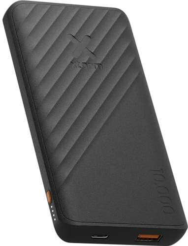 Xtorm Go2 Powerbank - 10.000mAh - 1x USB-A, 1x USB-C - Leistungsstarke Powerbank - Schnelllader für Samsung und iPhone - Nachhaltige Technologie - Charcoal Black