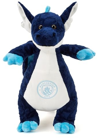 Man City FC Standing Dragon | 33 cm Officially Licensed Plush Toy, for Adults & Kids | Manchester The Citizens
