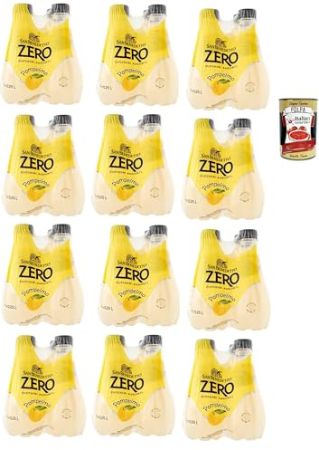 Italian Gourmet Pompelmo Zero bevanda PET ohne Zucker, 48 x 250ml | Gusto agrumato, senza zuccheri, erfrischend spritzig für unterwegs, gekühlt, Gesamtnettogewicht 12 L + Kostenlos Polpa 400g