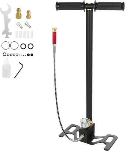 Pompe à pistolet PCP à 3 étapes, haute pression de 6000 psi, pompe à étrier avec acier inoxydable de haute qualité pour pistolet à air PCP, réservoir de plongée, paintball