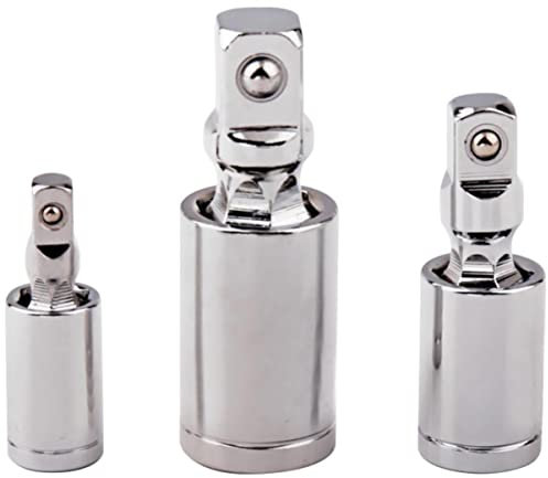 Housoutil Converter Set 3pcs Joint Adapter for 1/2'' 3/8'' 1/4'' General Joint Sturdy and Practical for Equipment Repair
