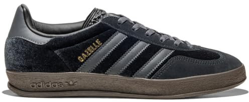 adidas Zapatos multideportivos para mujer para exteriores, Terciopelo de carbono negro, 6.5