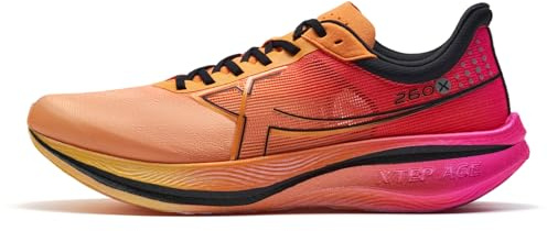 XTEP Laufschuhe Herren 260X,Upgraded Marathonlaufschuhe mit 85% Dämpfung, Renntraining Leichter Carbon-Platte, Wettkampf-Laufschuhe Gedämpft Atmungsaktiv rutschfest