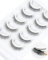 Natural Pre Glued Lashes Self Adhesive Eyelashes 5 Pairs Pack Faux Cils Wispy No Glue Eyelashes Réutilisable Et Confortable by Obeyalash (L08)