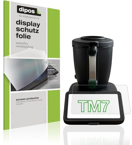 dipos 2x Schutzfolie Matt kompatibel mit Vorwerk Thermomix TM7 Displayschutz-Folie 10 Zoll Zubehör, Ultra-Dünn, Anti-Fingerabdruck, Made in Germany
