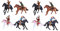 BESTonZON 8 Stück Cowboy Reitmodell Simulationsmodelle Mikromodelle Heimdekorationen Mikro Menschenfiguren Dekorative Modelle Reiterfigurenmodell Sandtischdekorationen Gefälschtes