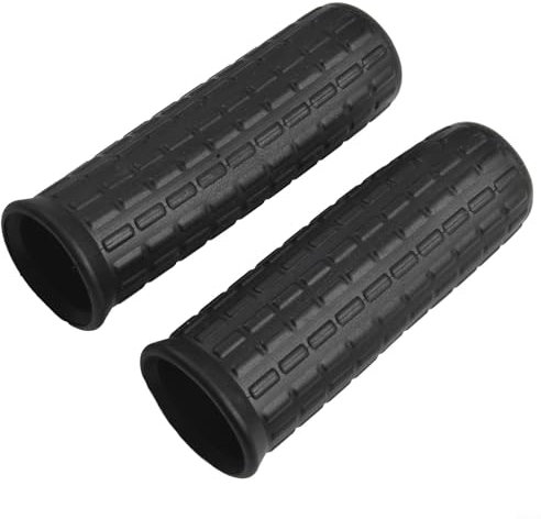 Honseadek 2Pcs Wheelbarrow Rubber Handles, Round Tubes Black Replacement Handles, For Garden Cart Truck Hand Trolley, For Wheelbarrow Garden(122 x 30mm)