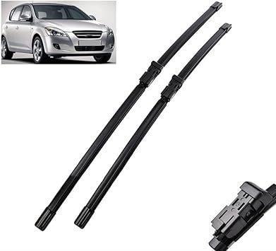 HOCAH Scheibenwischer Kompatibel für Kia Ceed Cee'd 2006-2009 24in+18in, Wischblatt Satz Front Und Heck Wischerblätter Ersatz Wischerarm Auto Zubehör