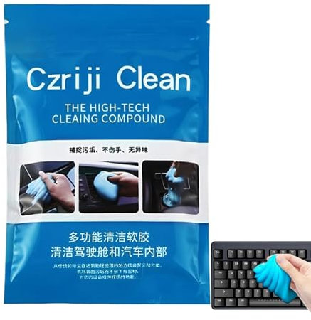 Car Slime Cleaner Dust Cleaning Gel,Car Cleaning Kit Interior - Reusable Sticky Gel Deep Tool Wipes Vehicle Vent Supplies for Gadgets Auto Interior Dust