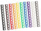 GAROZATION 100Pcs Cable Labels for Cord Identification Durable Tags for Management Moisture Resistant Cable Tags for Use